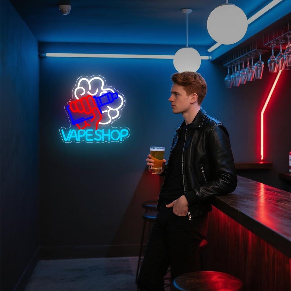 Vape Shop Neon Sign Electronic - Vaping Store ulasan dan harga
